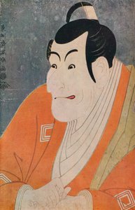 Kabuki-näyttelijä Ichikawa Ebizo näytelmässä The Colored Reins of a Loving Wife, 1794