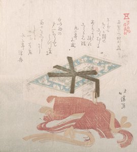 Kasvopuuteria ja hiussolmioita, Shimomuran erikoisuuksia Ryogaechossa, 1800-luku. tekijältä Totoya Hokkei