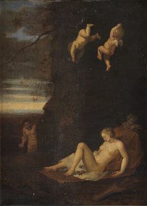 Satyr vakoilee nukkuvaa nymfiä, Antiope