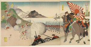 Suuri japanilainen voitto Songhwanissa, Koreassa, elokuussa 1894
