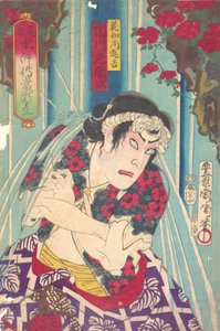 Imaginary Portrait, Shuifu ← Uan of S Tage: Toryudai Mitate Suikoden Torodai - ac ja r ichik. . . , 1875. tekijältä Toyohara Kunichika