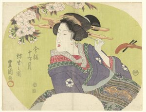 Kurtisaani ja shamisen The Modern Twelve Months (sarjan nimi) Imayo junikagetsu (sarjan nimi esineellä)