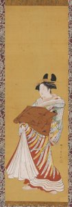 Yujo paraatissa 1700-luvun lopulla. tekijältä Toyonobu Utagawa