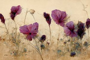 Pehmeän violetit kukat tekijältä Treechild