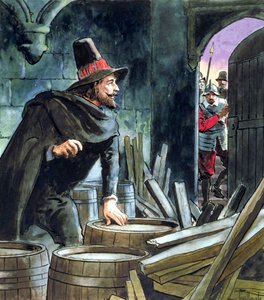 Guy Fawkes, jäänyt kiinni ruutijuonen valmistelusta, 1605 c1900