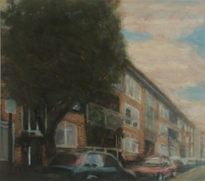 Paikka elää 4, 2010 (öljy vanerille) tekijältä Trevor Burgess