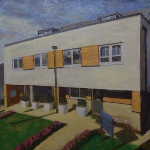 Paikka elää 64, 2018 (öljy vanerille) tekijältä Trevor Burgess
