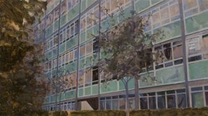 Paikka asua L6, 2013 (öljy vanerille)