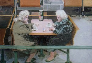 Kupposen äärellä, 2010 (öljy laudalle) tekijältä Trevor Burgess