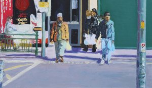 Kadun ylitys, 2009 (öljy kankaalle)