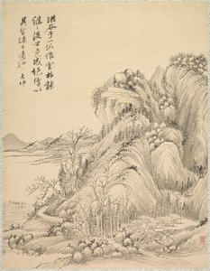Asunnot Folded Hillsin alla, 1847. tekijältä Tsubaki Chinzan