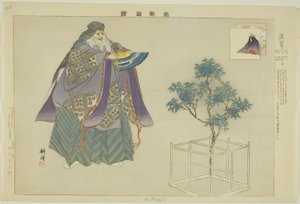 Domyoji, sarjasta "Pictures of No Performances (Nogaku Zue)" tekijältä Tsukioka Kogyo