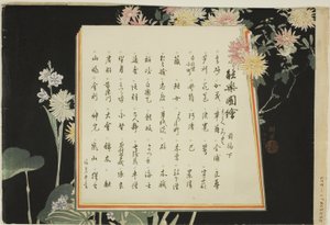 Hakemistosivu, tulostaa .51-.100 (Vol.1), sarjasta "Pictures of No Performances (Nogaku Zue)" tekijältä Tsukioka Kogyo