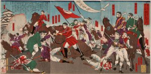 Murata Sansuken kuolema tekijältä Tsukioka Yoshitoshi