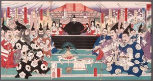 Suuri neuvottelu Korean valloituksesta tekijältä Tsukioka Yoshitoshi