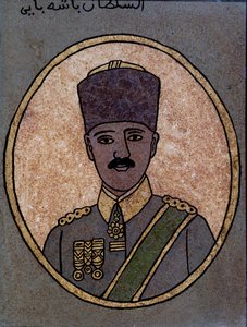 Kemal (Mustapha) Atatürk (1881-1938) 1920-30 (maalattu lasi)