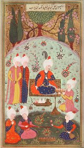 TSM H.804 & H.806 Kruununprinssi juhlii voittoa aterialla puutarhassa, 1534 tekijältä Turkish School