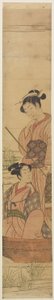 Nuori pari veneessä kuun alla, n. 1770-72 tekijältä Uchimasa