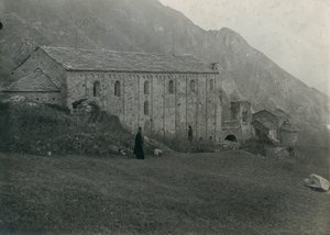 San Pietro al Monten luostari, Civate, Lombardia, Italia, Ugo Monneret de Villardin valokuva, noin 1910. tekijältä Ugo Monneret de Villard