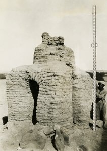 Kristillinen hauta hautausmaalla, Qasr Ibrim, Egypti, valokuvaaja Ugo Monneret de Villard. tekijältä Ugo Monneret de Villard