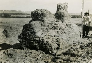 Hauta hautakammiossa, Qasr Ibrim, Egypti, valokuvaaja Ugo Monneret de Villard. tekijältä Ugo Monneret de Villard
