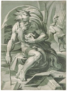 Diogenes, vuoden 1527 jälkeen. tekijältä Ugo da Carpi