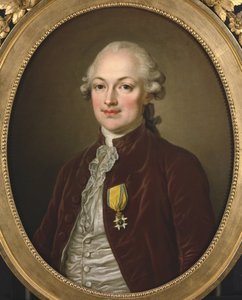 Paroni Erik Magnus de Stael Holstein, Ruotsin suurlähettiläs Ranskassa - Paroni Erik Magnus Stael von Holsteinin (1749-1802) muotokuva, Pasch, Ulrika Fredrika (1735-1796). Öljy kankaalle