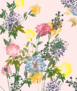 Värikkäät akvarellikukat tekijältä Uma Gokhale