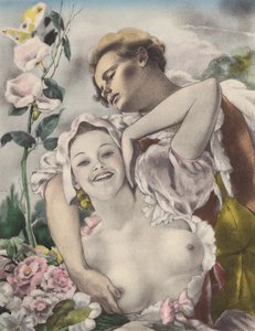 Brunelleschin kuvitus Contes et Nouvelles de La Fontaine -teokseen (väriliitos). tekijältä Umberto (after) Brunelleschi