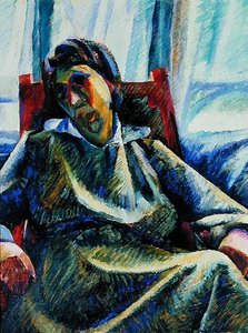 Silvia (öljy kankaalle) tekijältä Umberto Boccioni