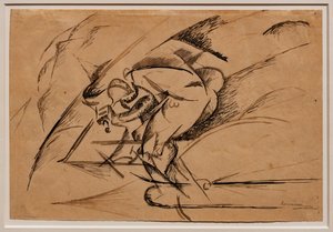 Tutkimuksia pyöräilijän dynamiikasta tekijältä Umberto Boccioni