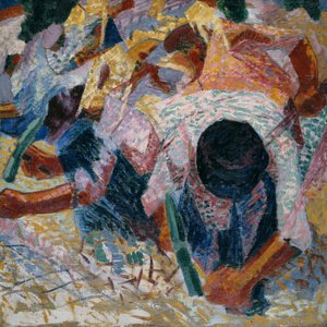 Street Pavers, 1914. tekijältä Umberto Boccioni
