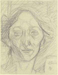 Naisen pää tekijältä Umberto Boccioni
