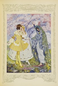 Sitten heidän silmiensä eteen ilmestyi keiju Candide, kuvitus teoksesta "Contes du Temps Jadis" tai "Tales from Times Past", s. 118