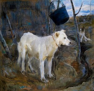 Procolon vartija, Umberto Coromaldin (1870-1948) maalaus. Italia tekijältä Umberto Coromaldi