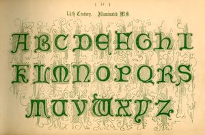 1300-luku. Valaistu MS., 1862 tekijältä Unbekannt