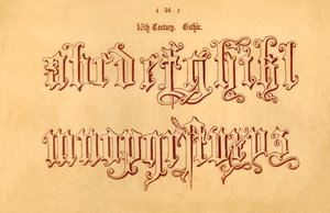 16. vuosisata. Gootti, 1862 tekijältä Unbekannt