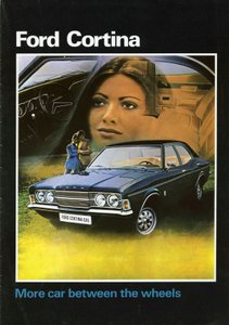 1972 Ford Cortina Mk3 myyntiesitteen kansi. tekijältä Unbekannt