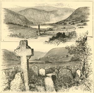 1. Glendaloughin laakso. 2. julkaisussa Glendalough., 1898. tekijältä Unbekannt