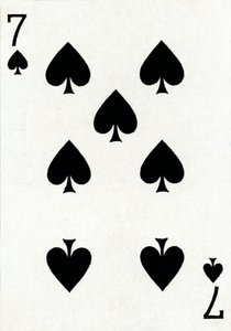 7 of Spades Goodall & Son Ltd.:n pelikorttipakasta, vuodelta 1940 tekijältä Unbekannt