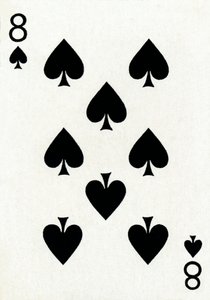 8 of Spades Goodall & Son Ltd:n pelikorttipakasta, vuodelta 1940 tekijältä Unbekannt