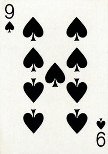 9 of Spades Goodall & Son Ltd.:n pelikorttipakasta, 1940 tekijältä Unbekannt