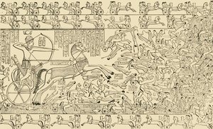 Taistelukohtaus Theban Rameseumista, 1890. tekijältä Unbekannt