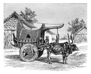 Burmalainen vaunu, Burma Myanmar, 1895 tekijältä Unbekannt