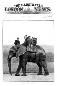 Jäähyväiset Jumbossa, Lontoon eläintarha, 1882 tekijältä Unbekannt