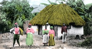 Jamaikalainen kylä, 1900-luku tekijältä Unbekannt