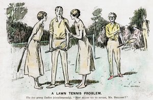 Nurmikon tennisongelma, 1923 tekijältä Unbekannt