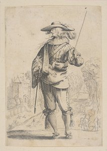 Mies pitelee viljaa, 1629. tekijältä Unbekannt