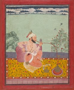 Vesipiippua polttava Raja, n. 1690-1710. tekijältä Unbekannt