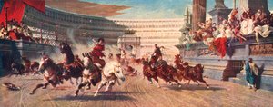 Roomalainen vaunukilpailu, The Circus Maximus, 1900-luku tekijältä Unbekannt